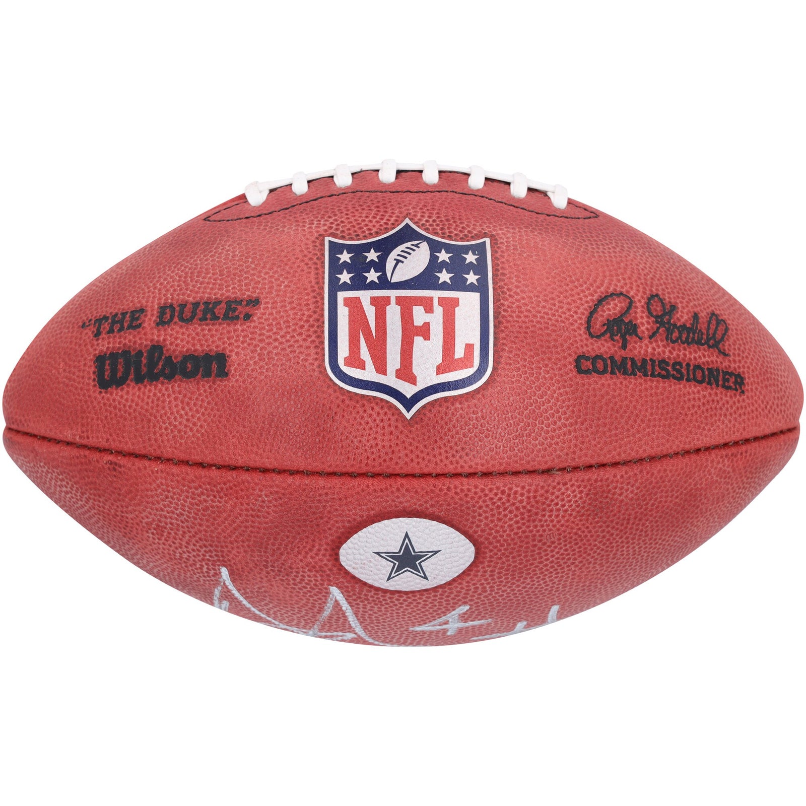 Dak Prescott Dallas Cowboys Autographed Fanatics Authentic Duke Team Decal Football