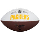 Jayden Reed Green Bay Packers Autographed Fanatics Authentic Wilson White Panel Football with "Go Pack Go" Inscription