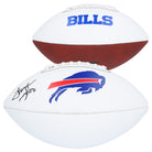Thurman Thomas Buffalo Bills Autographed Fanatics Authentic Franklin White Panel Football