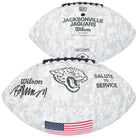 Brian Thomas Jr. Jacksonville Jaguars Autographed Fanatics Authentic 2024 Salute To Service Wilson Football