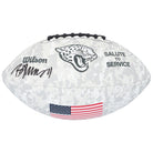Brian Thomas Jr. Jacksonville Jaguars Autographed Fanatics Authentic 2024 Salute To Service Wilson Football