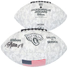 Brian Thomas Jr. Jacksonville Jaguars Autographed Fanatics Authentic 2024 Salute To Service Wilson Football