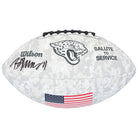Brian Thomas Jr. Jacksonville Jaguars Autographed Fanatics Authentic 2024 Salute To Service Wilson Football