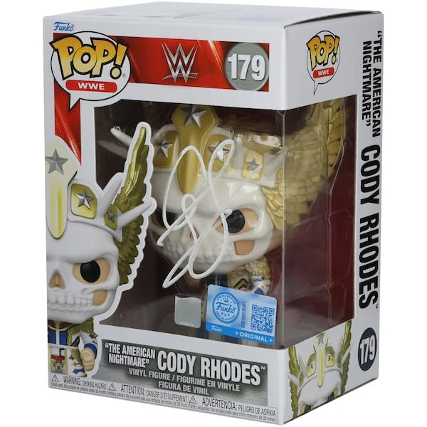 Cody Rhodes Signed WrestleMania 40 Funko Pop Figurine | #179