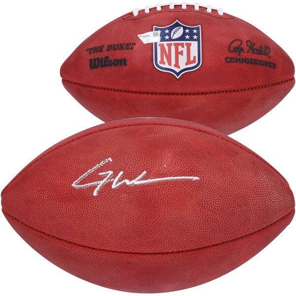 Garrett Wilson New York Jets Fanatics Authentic Autographed Wilson Duke Full Color Logo Pro Football - The Ballers Bank