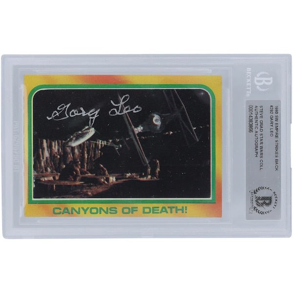 Gary Leo Star Wars Autographed 1980 Topps The Empire Strikes Back 292 BGS Authenticated Card - The Ballers Bank