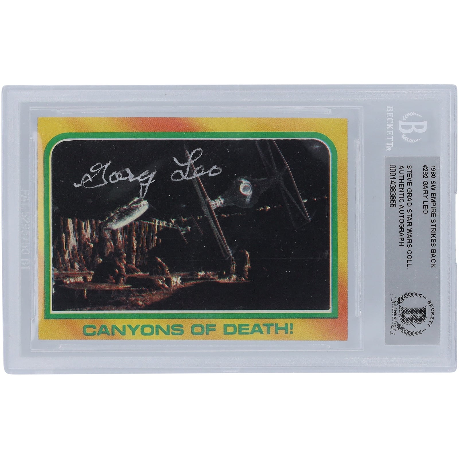 Gary Leo Star Wars Autographed 1980 Topps The Empire Strikes Back 292 BGS Authenticated Card - The Ballers Bank