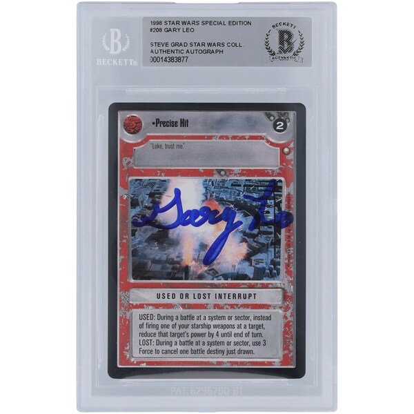 Gary Leo Star Wars Autographed 1998 CCG Special Edition 208 BGS Authenticated Card - The Ballers Bank