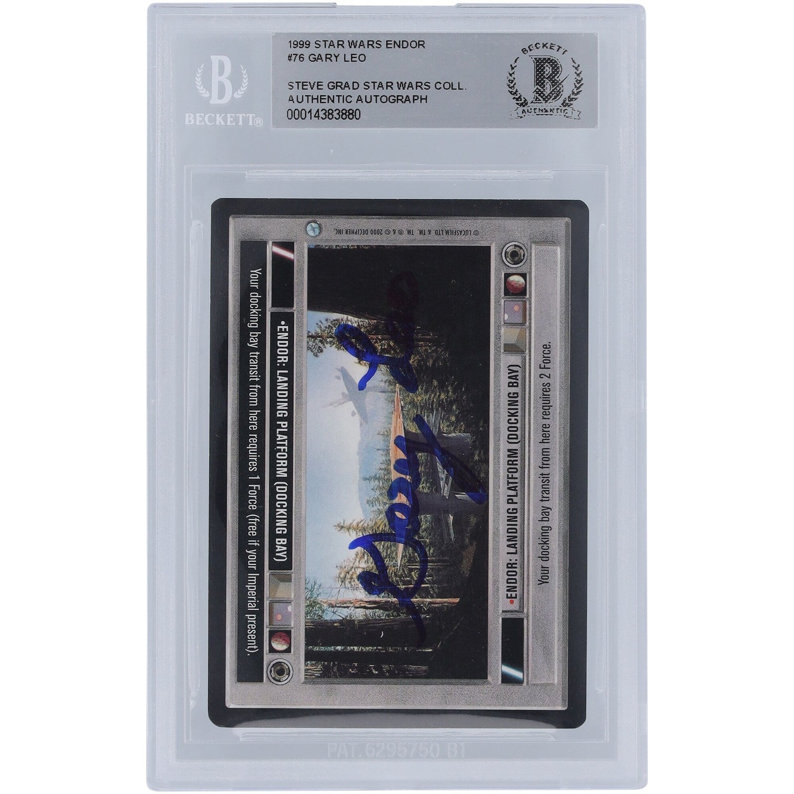 Gary Leo Star Wars Autographed 1999 CCG Endor 76 BGS Authenticated Card - The Ballers Bank