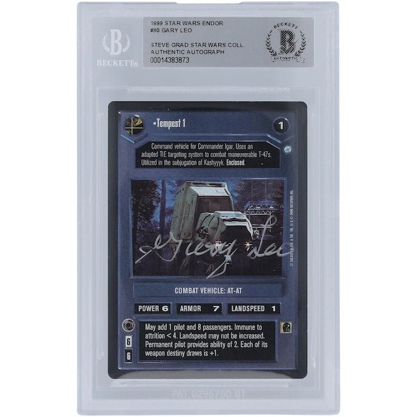 Gary Leo Star Wars Autographed 1999 CCG Endor 80 BGS Authenticated Card - The Ballers Bank