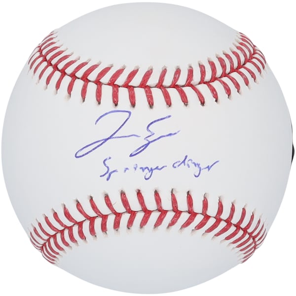 George Springer Toronto Blue Jays Autographed Fanatics Authentic Baseball with "Springer Dinger" Inscription - The Ballers Bank