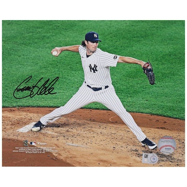 Gerrit Cole New York Yankees Autographed Fanatics Authentic 8" x 10" Pinstripes Side View Photograph - The Ballers Bank