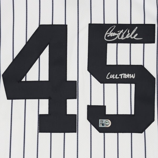 Gerrit Cole New York Yankees Autographed Fanatics Authentic Nike Authentic Jersey with "Cole Train" Inscription - The Ballers Bank