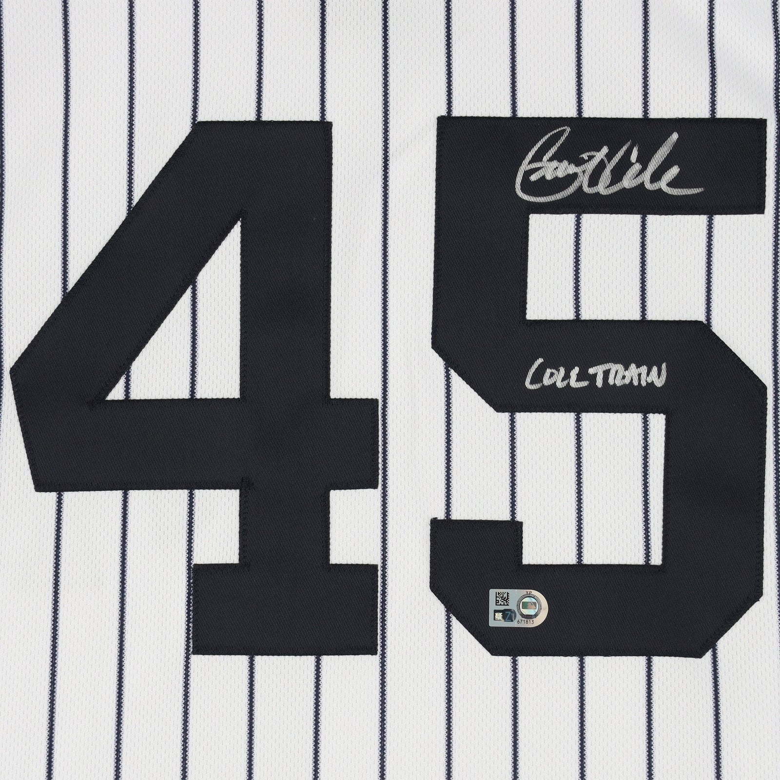 Gerrit Cole New York Yankees Autographed Fanatics Authentic Nike Authentic Jersey with "Cole Train" Inscription - The Ballers Bank