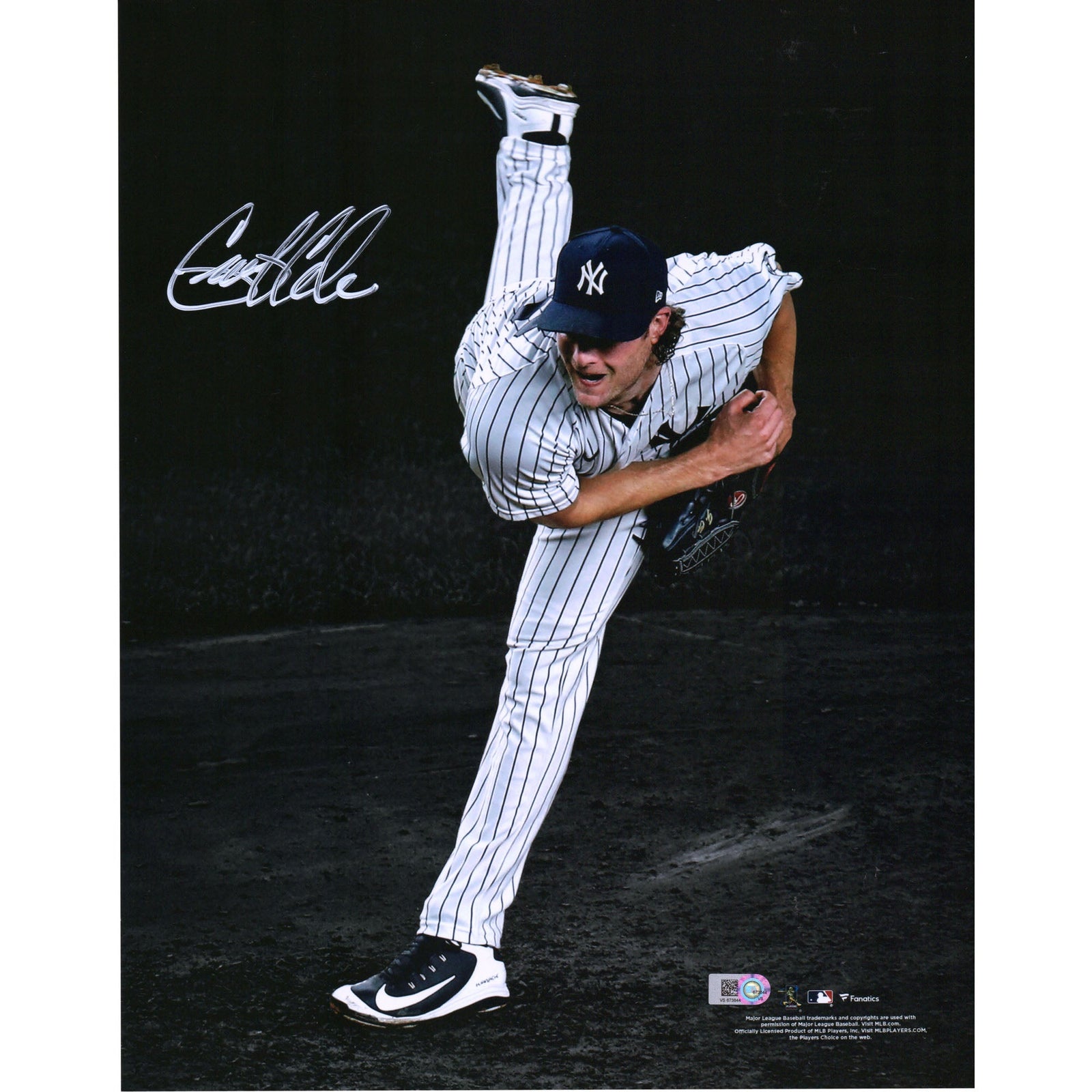 Gerrit Cole New York Yankees Fanatics Authentic Autographed 11" x 14" Spotlight Photograph - The Ballers Bank