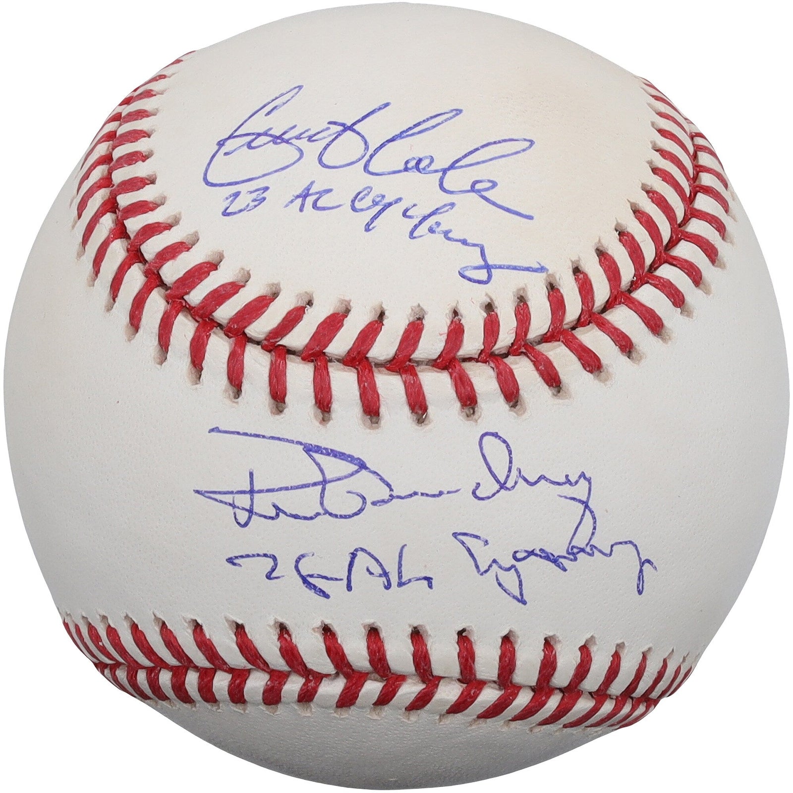Gerrit Cole & Ron Guidry New York Yankees Autographed Fanatics Authentic Baseball with Cy Young Inscriptions - The Ballers Bank