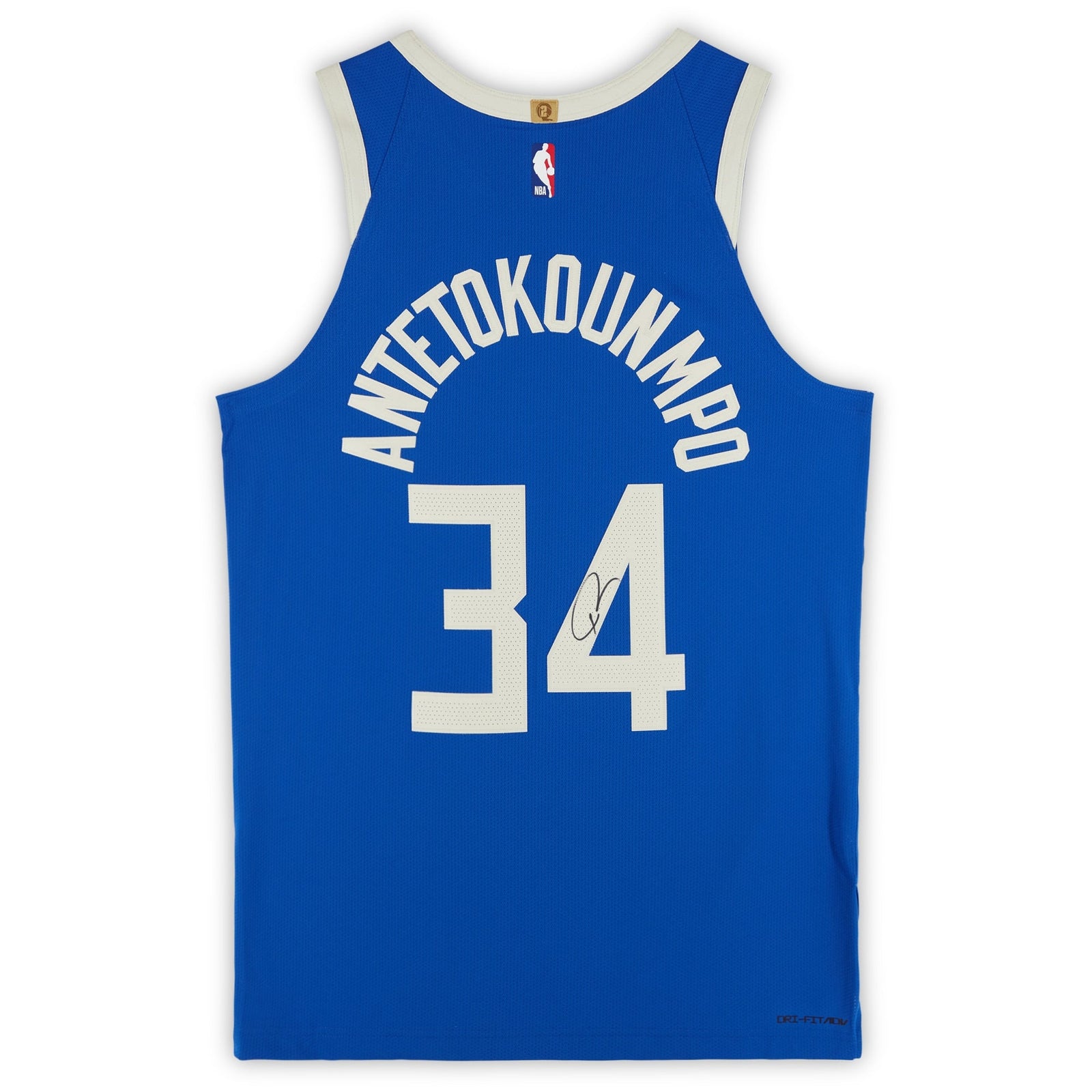 Giannis Antetokounmpo Milwaukee Bucks Autographed Fanatics Authentic Nike 2024 - 25 Blue City Edition Authentic Jersey - The Ballers Bank