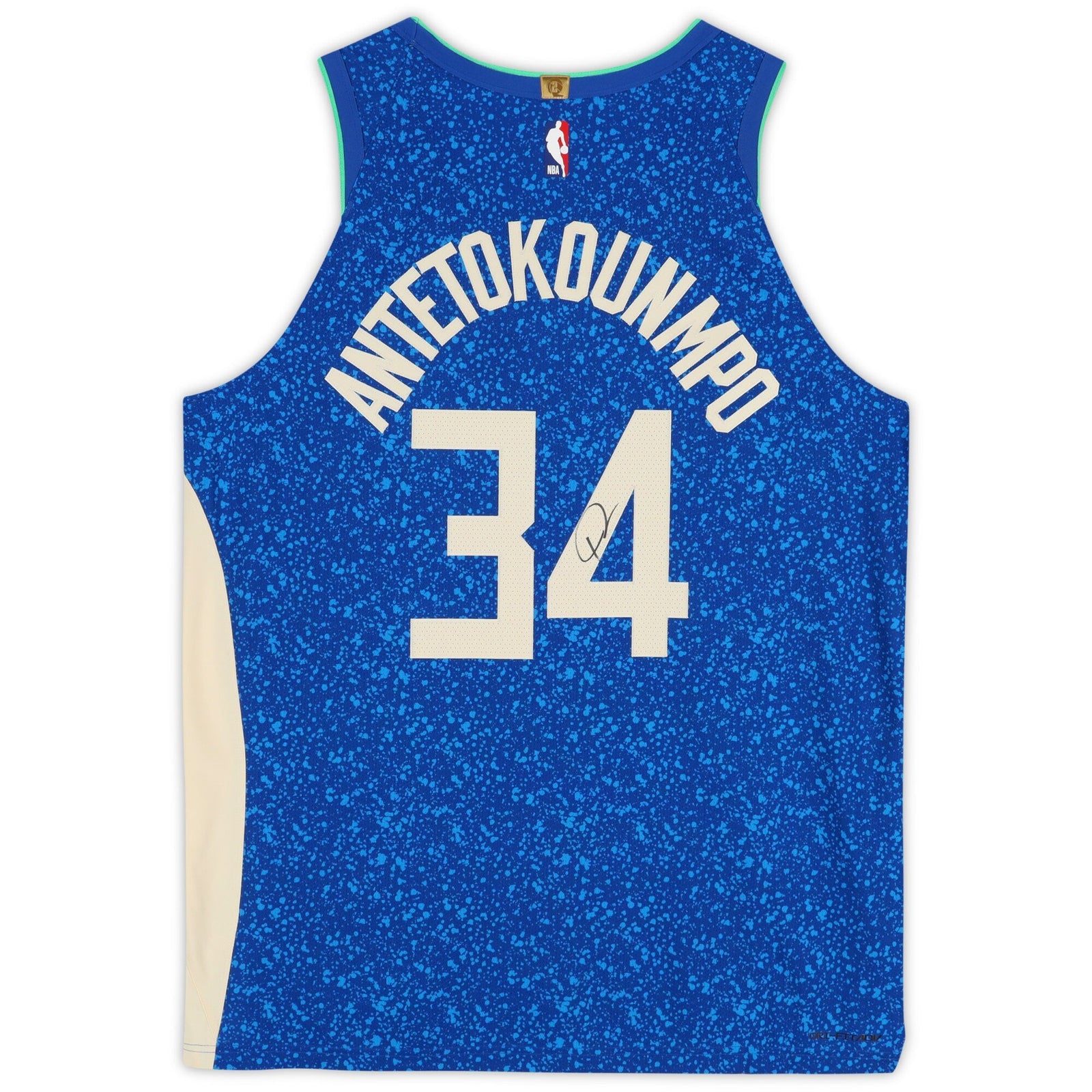 Giannis Antetokounmpo Milwaukee Bucks Autographed Fanatics Authentic Royal Nike 2023 - 24 City Edition Authentic Jersey - The Ballers Bank