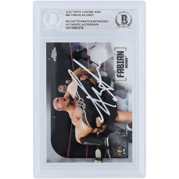 Giovanni Vinci WWE Autographed 2020 Topps Chrome 94 Beckett Fanatics Witnessed Authenticated Card - The Ballers Bank