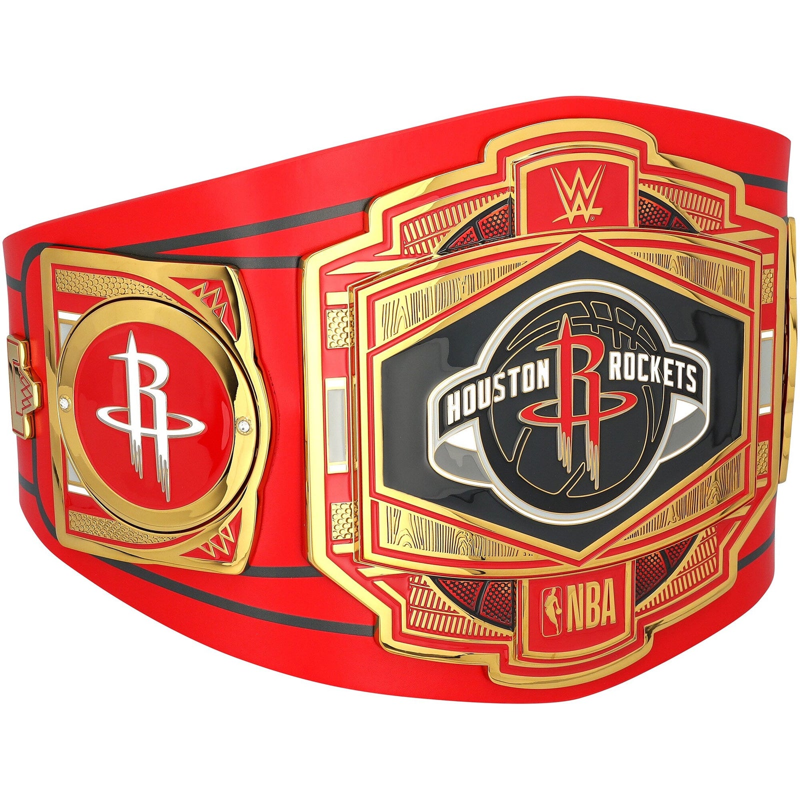 Hakeem Olajuwon Houston Rockets Autographed Fanatics Authentic WWE Legacy Title Belt - The Ballers Bank
