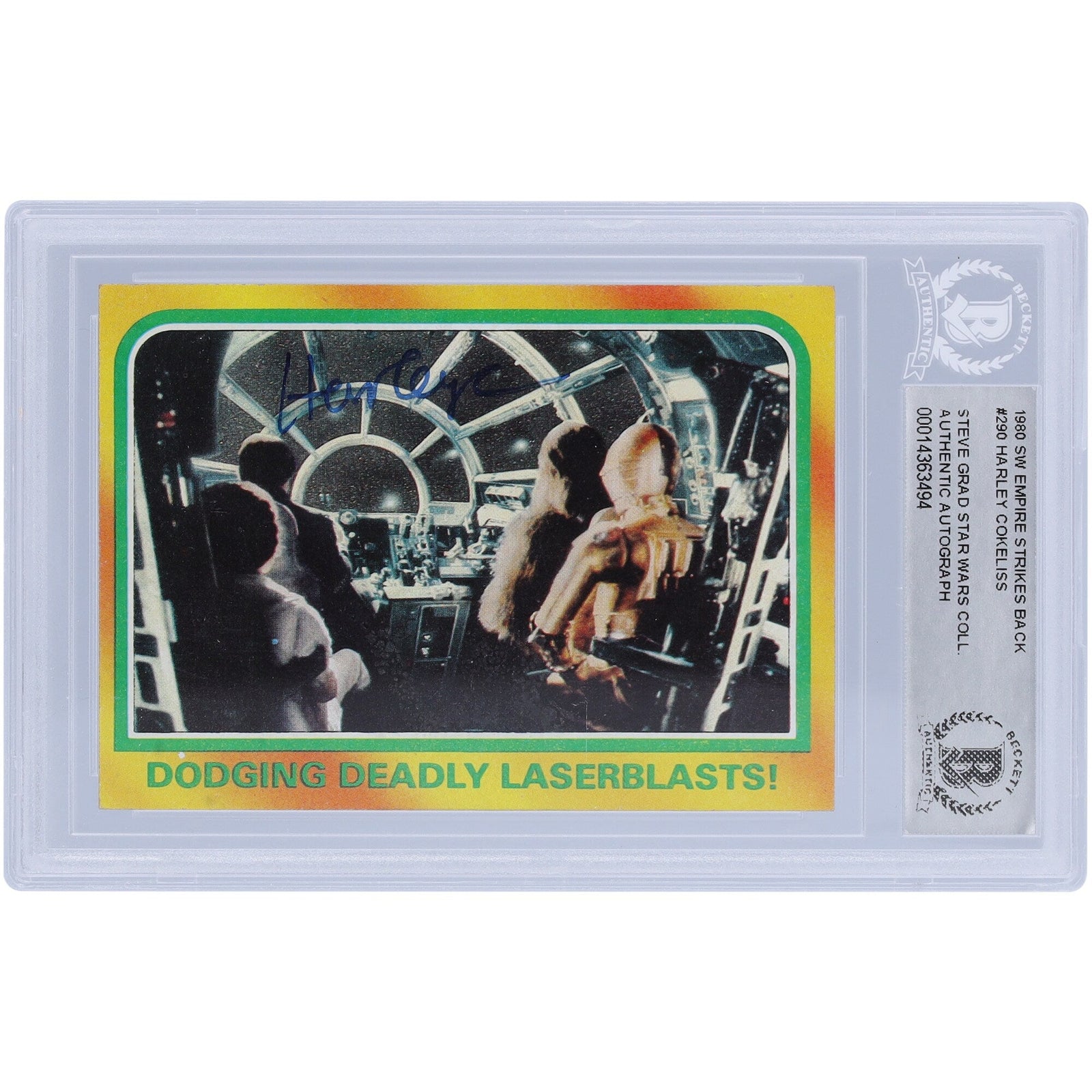 Harley Cokeliss Star Wars Autographed 1980 Topps The Empire Strikes Back 290 BAS Authenticated Card - The Ballers Bank