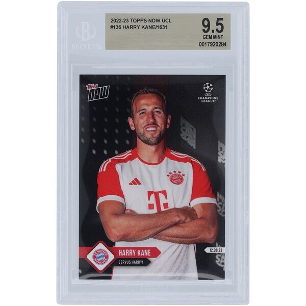 Harry Kane Bayern Munich 2022 - 23 Topps Now Servus Harry! 12.08.23 136 BGS Authenticated 9.5 Card - The Ballers Bank