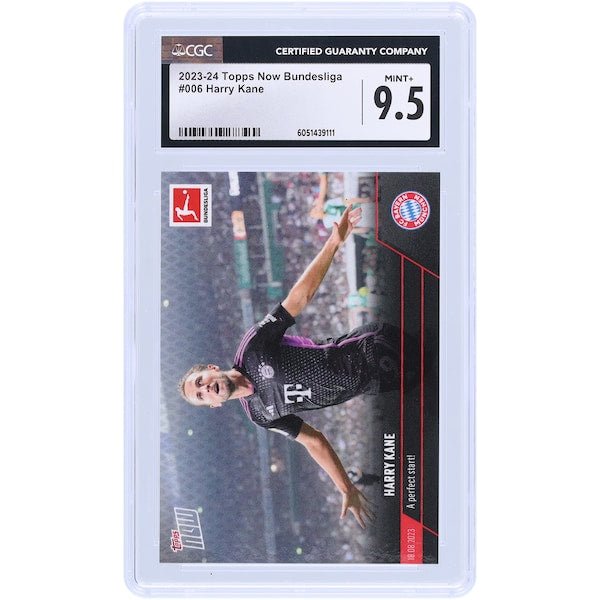 Harry Kane Bayern Munich 2023 - 24 Topps Now UEFA A Perfect Start! 6 CGC Authenticated 9.5 Card - The Ballers Bank
