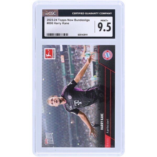 Harry Kane Bayern Munich 2023 - 24 Topps Now UEFA A Perfect Start! 6 CGC Authenticated 9.5 Card - The Ballers Bank