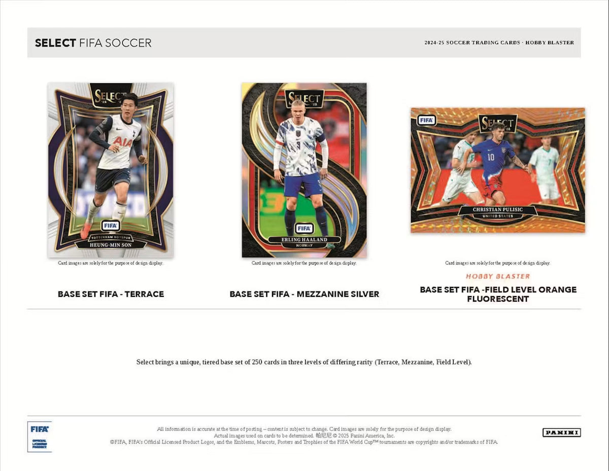 2024-25 Panini Select FIFA Soccer Blaster Hobby Trading Cards LV