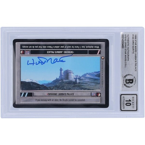 Hiro Narita Star Wars Autographed 1998 CCG Jabba's Palace 146 BGS Authenticated 10 Card - The Ballers Bank