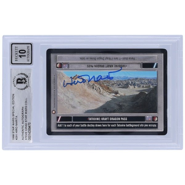 Hiro Narita Star Wars Autographed 1998 CCG Special Edition 291 BGS Authenticated 10 Card - The Ballers Bank