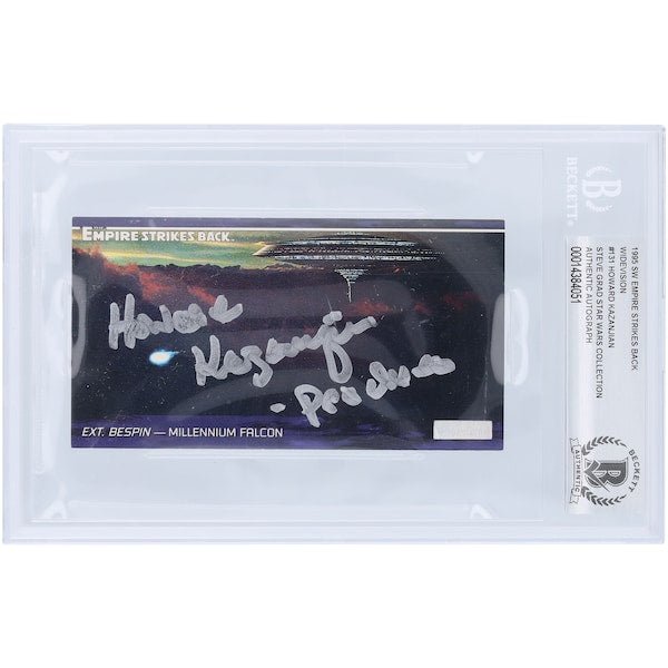 Howard Kazanjian Star Wars Autographed 1995 Topps Widevision 131 BAS Authenticated Card with "Producer" Inscription - The Ballers Bank