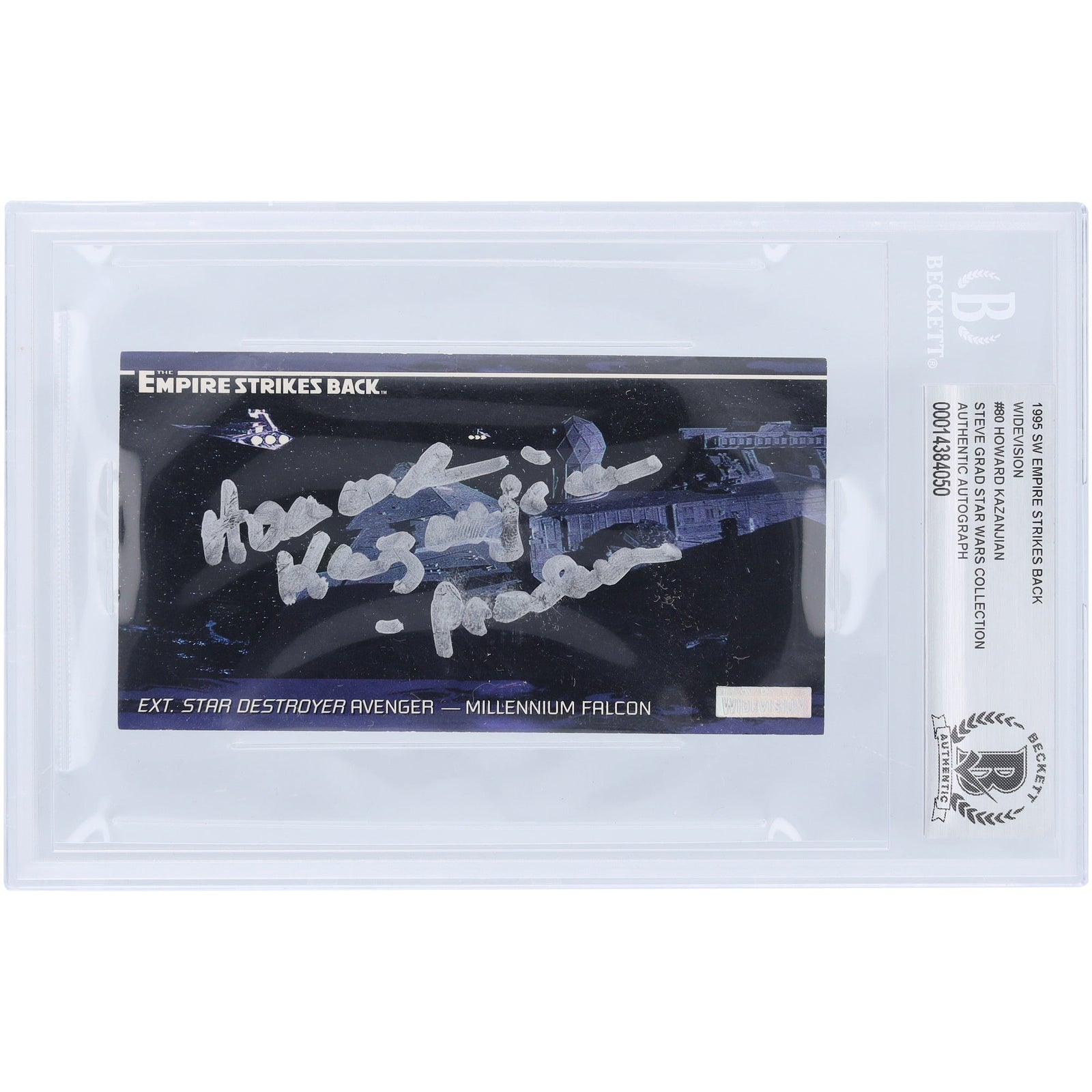 Howard Kazanjian Star Wars Autographed 1995 Topps Widevision 80 BAS Authenticated Card with "Producer" Inscription - The Ballers Bank