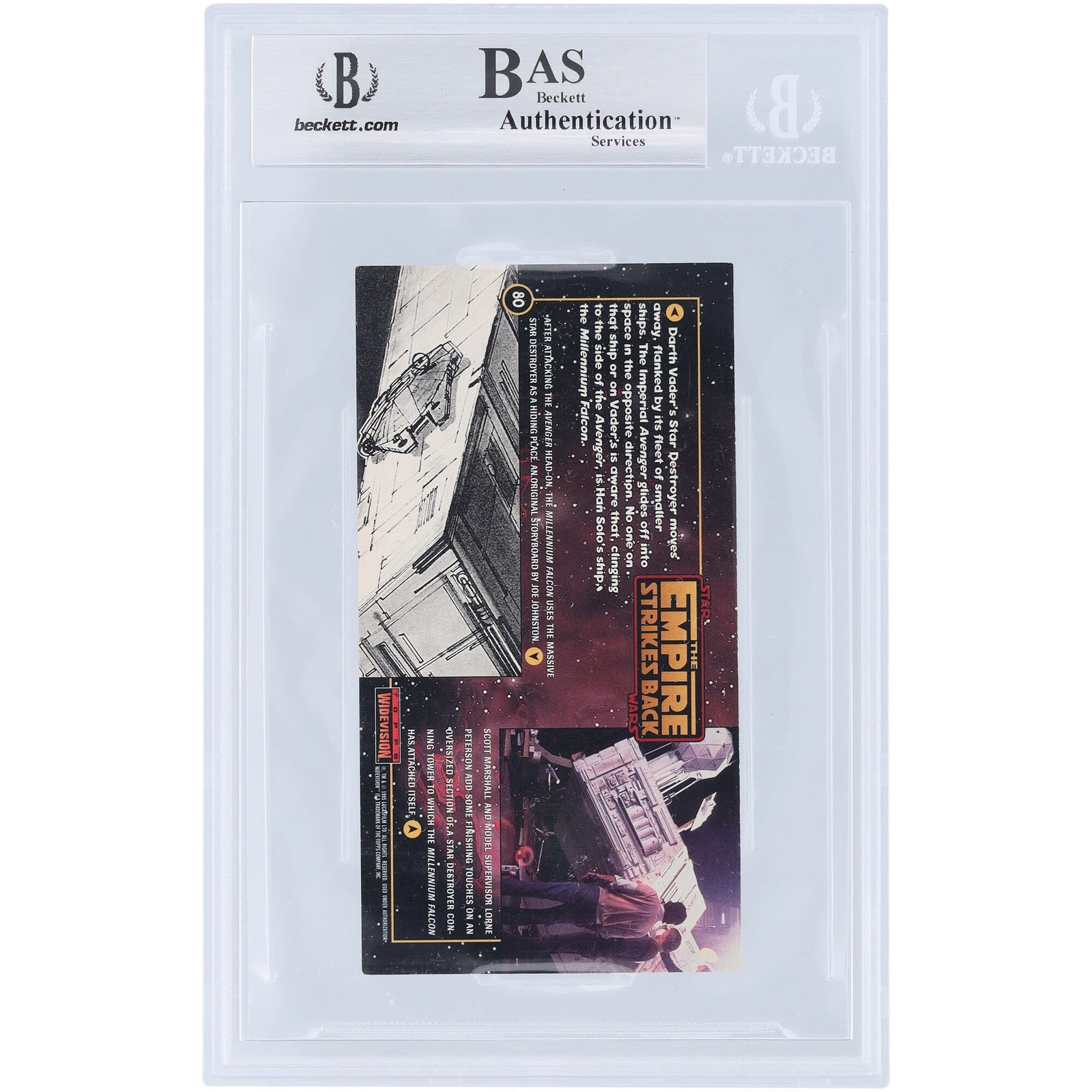 Howard Kazanjian Star Wars Autographed 1995 Topps Widevision 80 BAS Authenticated Card with "Producer" Inscription - The Ballers Bank