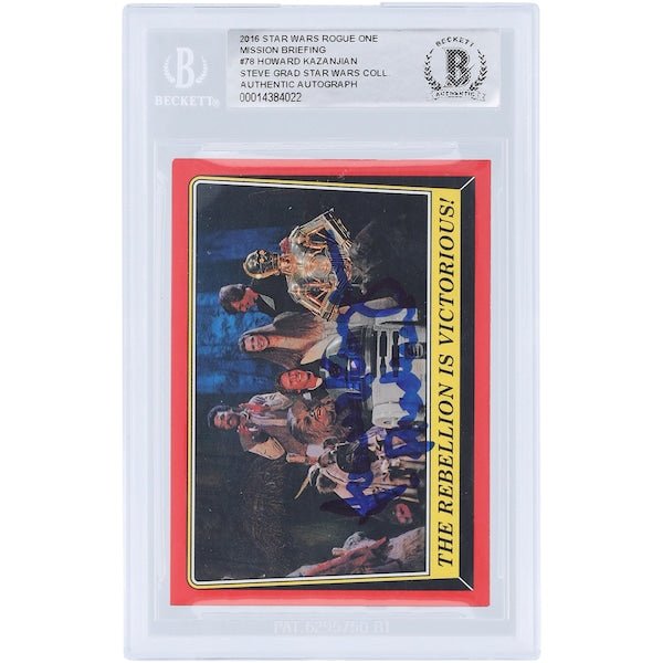 Howard Kazanjian Star Wars Autographed 2016 Topps 78 BAS Authenticated Card with "Producer" Inscription - The Ballers Bank