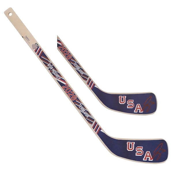 Jake Oettinger Signed Team USA 2026 Olympics Mini Wood Stick | Authenticated