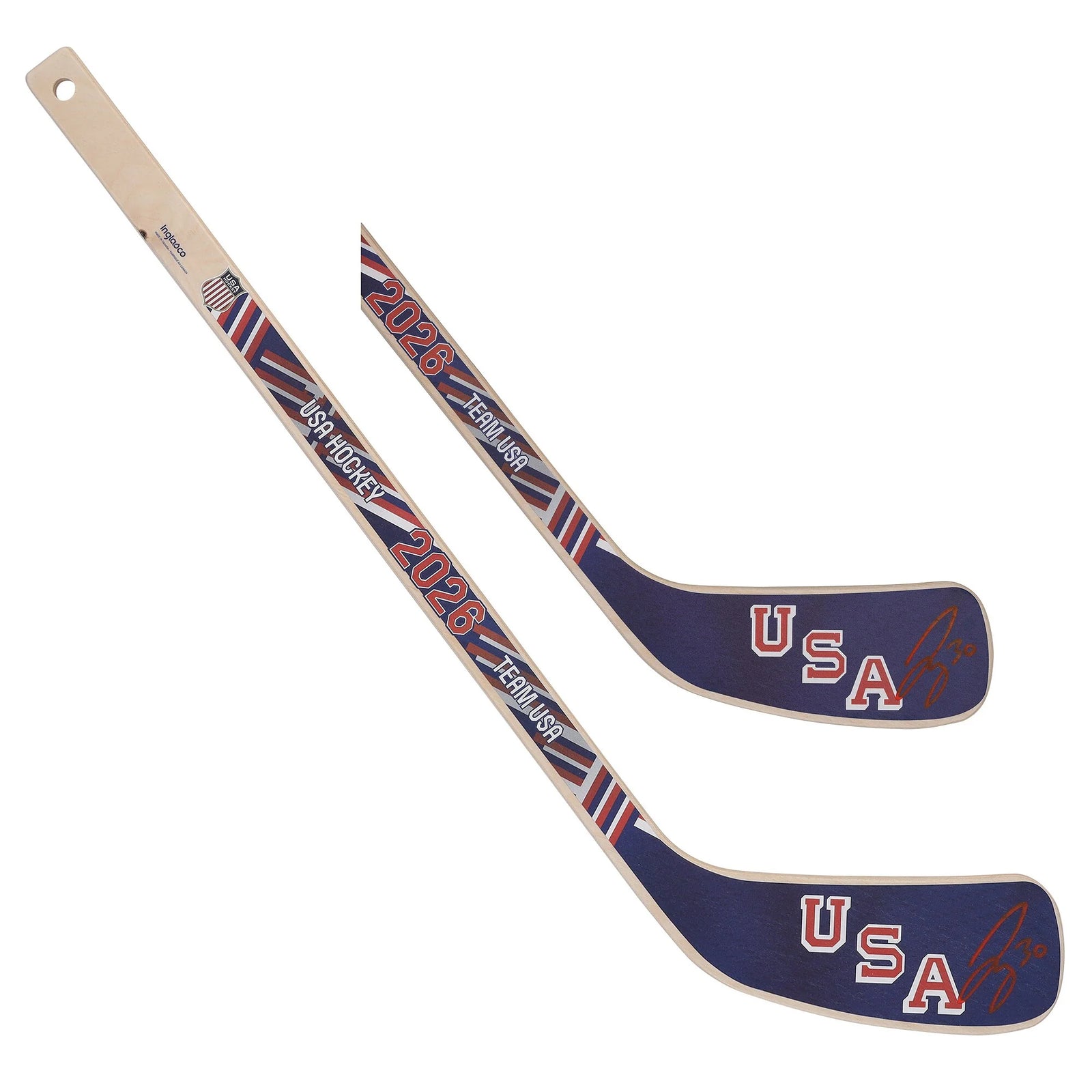 Jake Oettinger Signed Team USA 2026 Olympics Mini Wood Stick | Authenticated