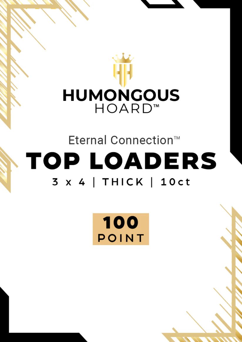 Humongous Hoard 100 PT 3 x 4" Top Loaders - 10ct pack - The Ballers Bank