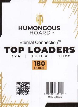 Humongous Hoard 180 PT 3 x 4" Top Loaders - 10ct pack - The Ballers Bank