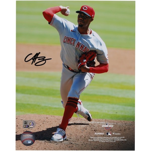 Hunter Greene Cincinnati Reds Fanatics Authentic Autographed 8'' x 10'' Pitching Photograph - The Ballers Bank