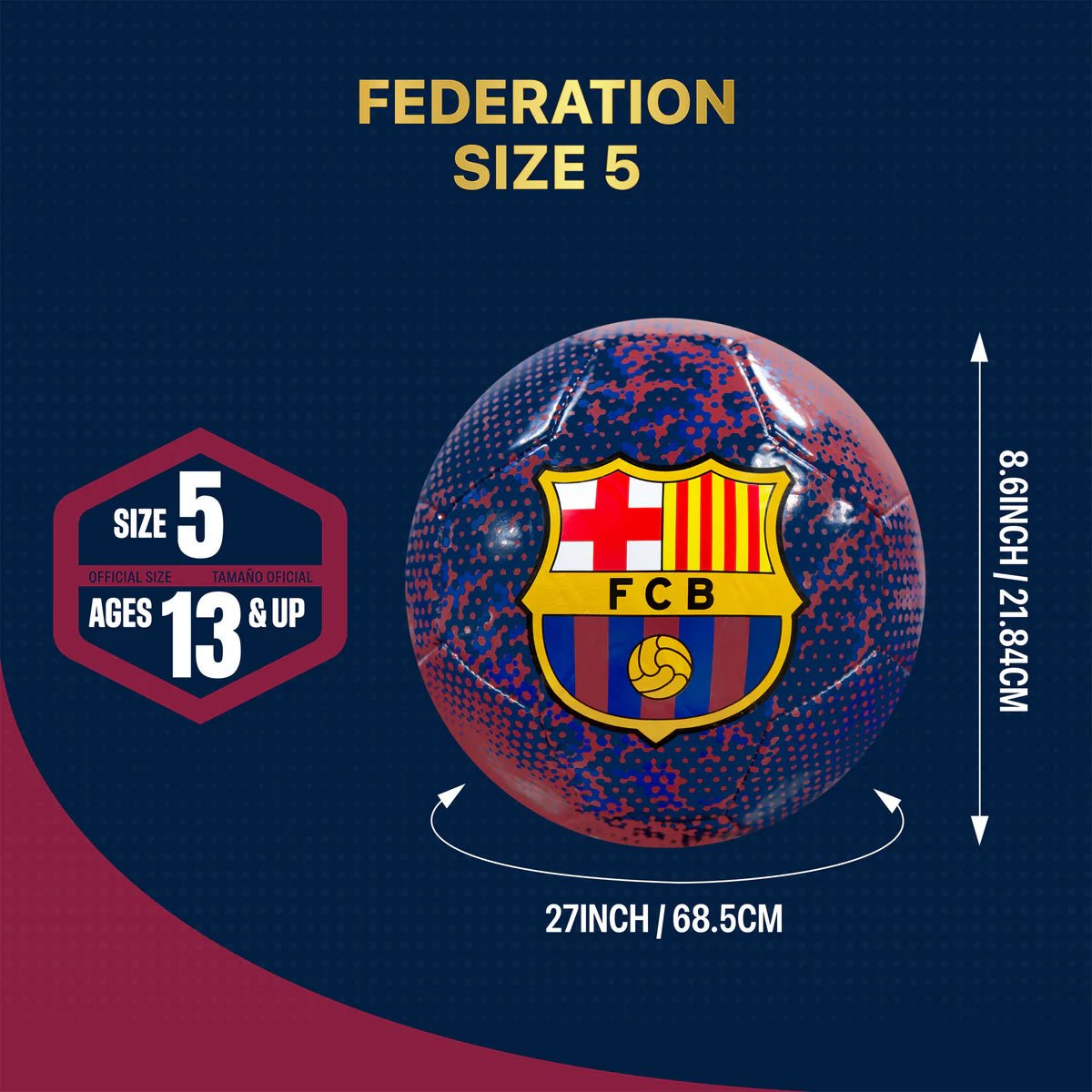 Icon Sports FC Barcelona Soccer Ball LV - The Ballers Bank