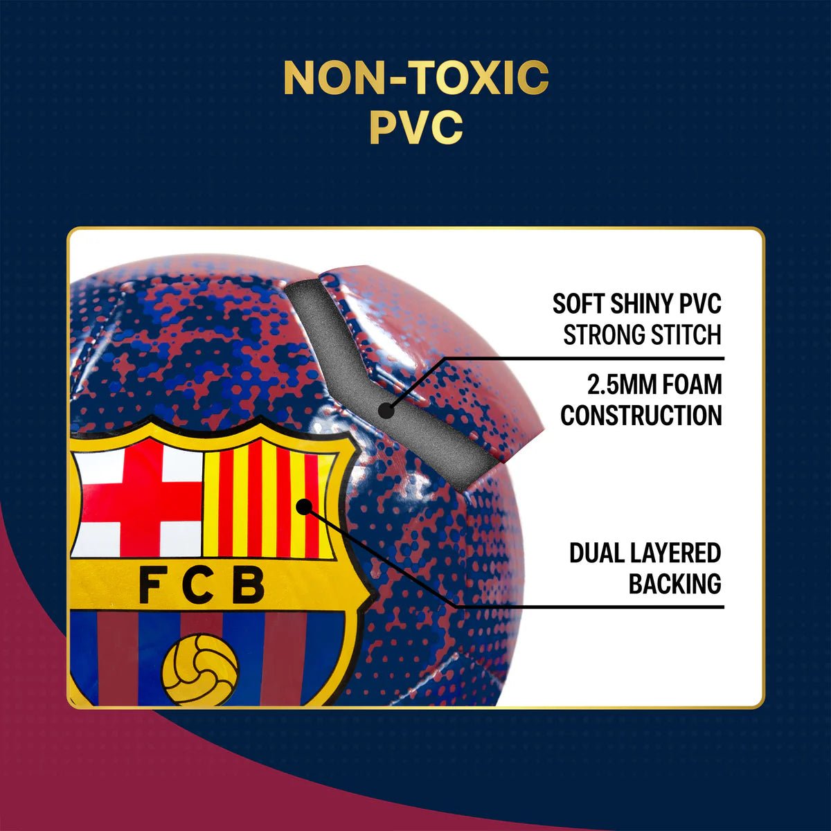 Icon Sports FC Barcelona Soccer Ball LV - The Ballers Bank