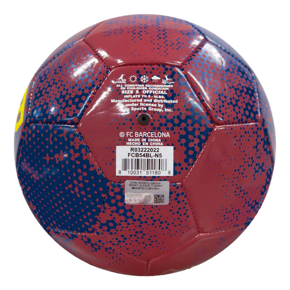 Icon Sports FC Barcelona Soccer Ball LV - The Ballers Bank