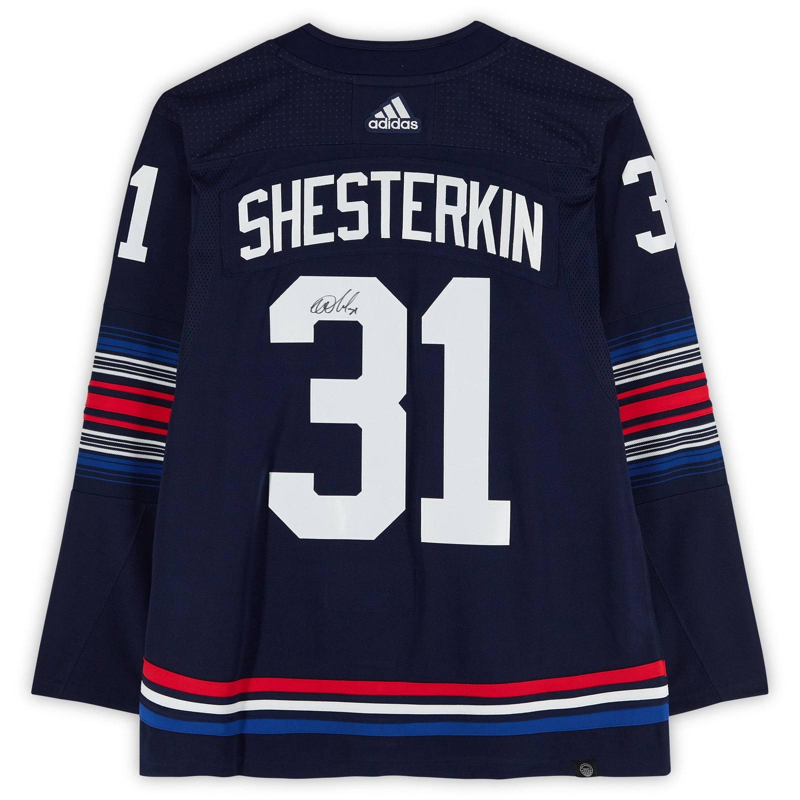 Igor Shesterkin New York Rangers Autographed Fanatics Authentic 2023 - 24 Navy Alternate adidas Authentic Jersey - The Ballers Bank