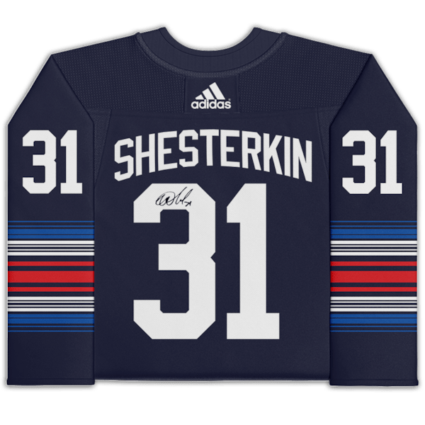 Igor Shesterkin New York Rangers Autographed Fanatics Authentic 2023 - 24 Navy Alternate adidas Authentic Jersey - The Ballers Bank