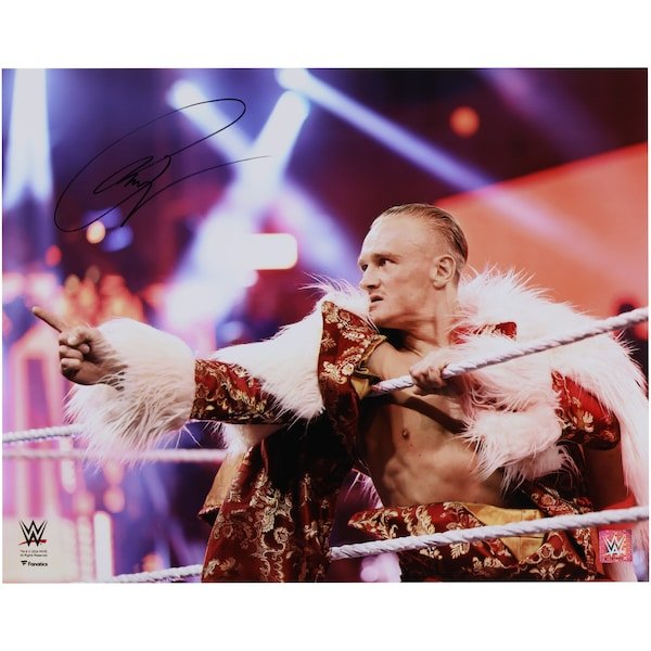 Ilja Dragunov WWE Autographed Fanatics Authentic 16" x 20" Leaning On Ropes Photograph - The Ballers Bank