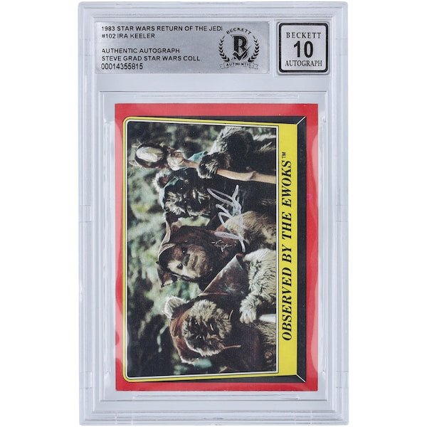 Ira Keeler Star Wars Autographed 1983 Topps Return of the Jedi 102 BGS Authenticated 10 Card - The Ballers Bank
