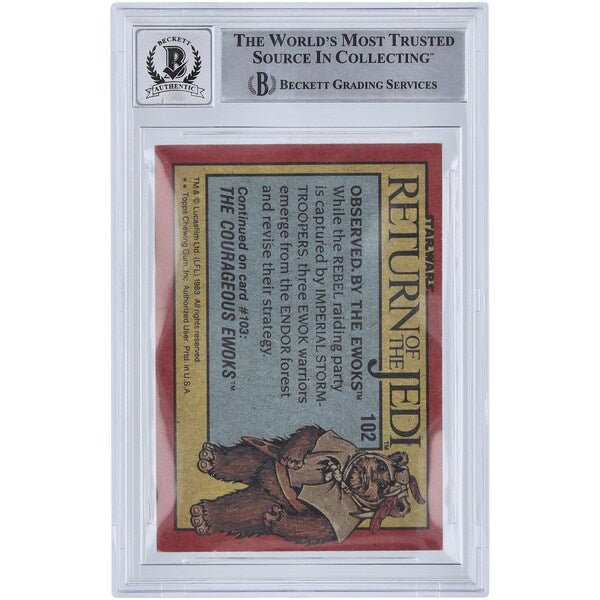 Ira Keeler Star Wars Autographed 1983 Topps Return of the Jedi 102 BGS Authenticated 10 Card - The Ballers Bank