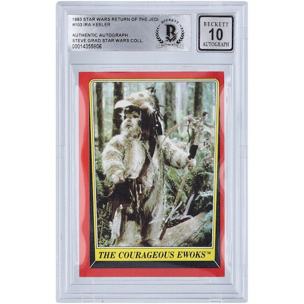Ira Keeler Star Wars Autographed 1983 Topps Return of the Jedi 103 BGS Authenticated 10 Card - The Ballers Bank