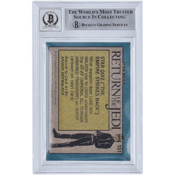 Ira Keeler Star Wars Autographed 1983 Topps Return of the Jedi 151 BGS Authenticated 10 Card - The Ballers Bank